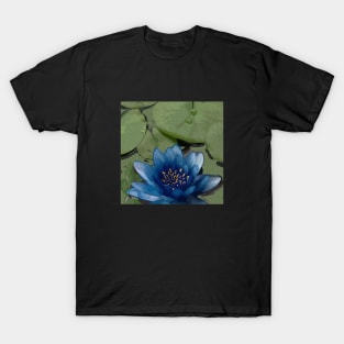 Lotus3-Blue T-Shirt